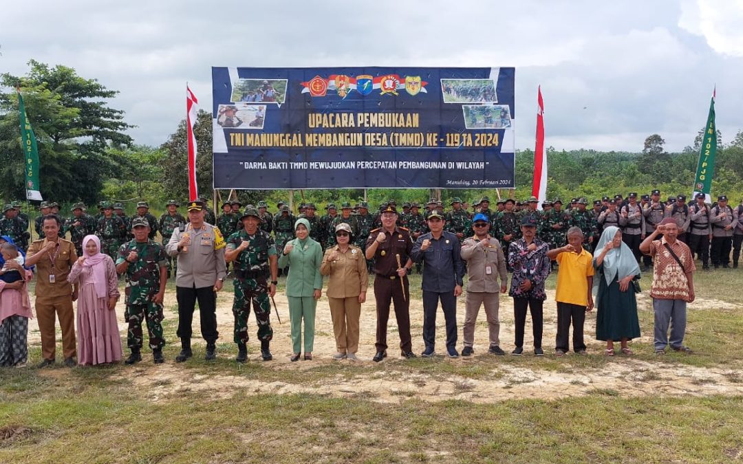 Wabup Gumas : Upayakan Percepatan Pembangunan Pedesaan Melalui Kegiatan TMMD