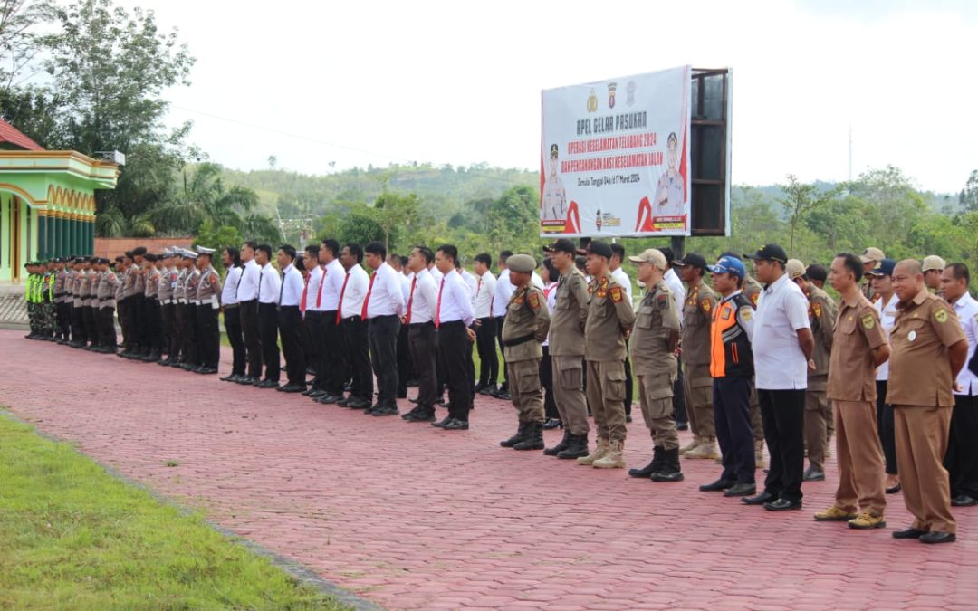 Polres Gunung Mas Gelar Apel Operasi Keselamatan Telabang 2024