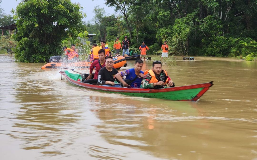 Korban Tenggelam Tim Gabungan lakukan Pencarian di Sungai Kahayan, Wilayah Kecamatan Sepang