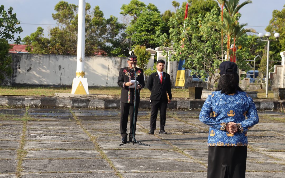 Sekda Pimpin Apel HUT Kemerdekaan RI Ke-79 Di Lingkup Pemkab Gumas Tahun 2024