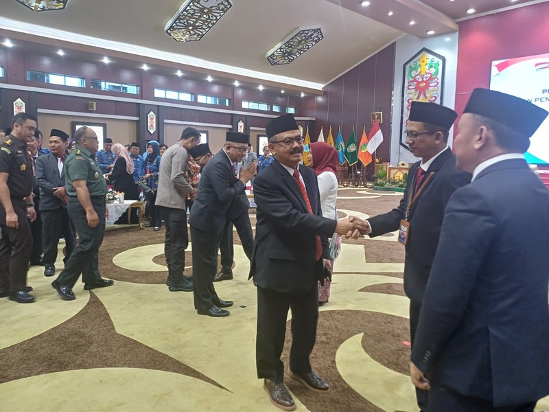 Pj. Bupati Gumas Hadiri Pengukuhan Kepala Perwakilan BPKP Prov. Kalteng