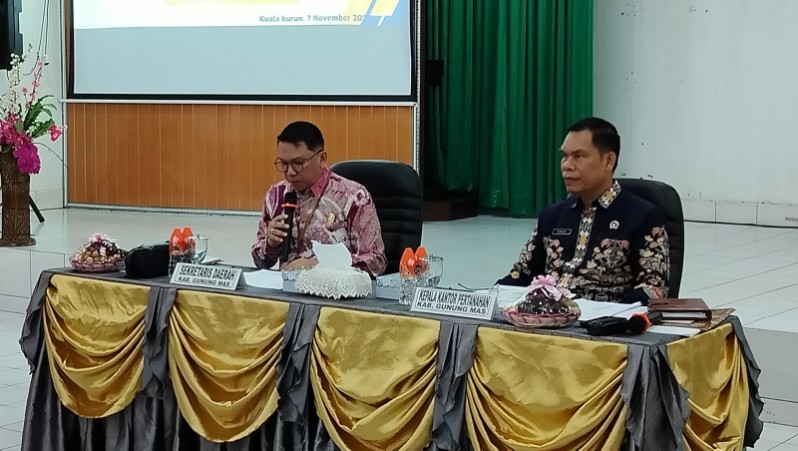 Sekda Gumas Pimpin Sidang Gugus Tugas Reforma Agraria