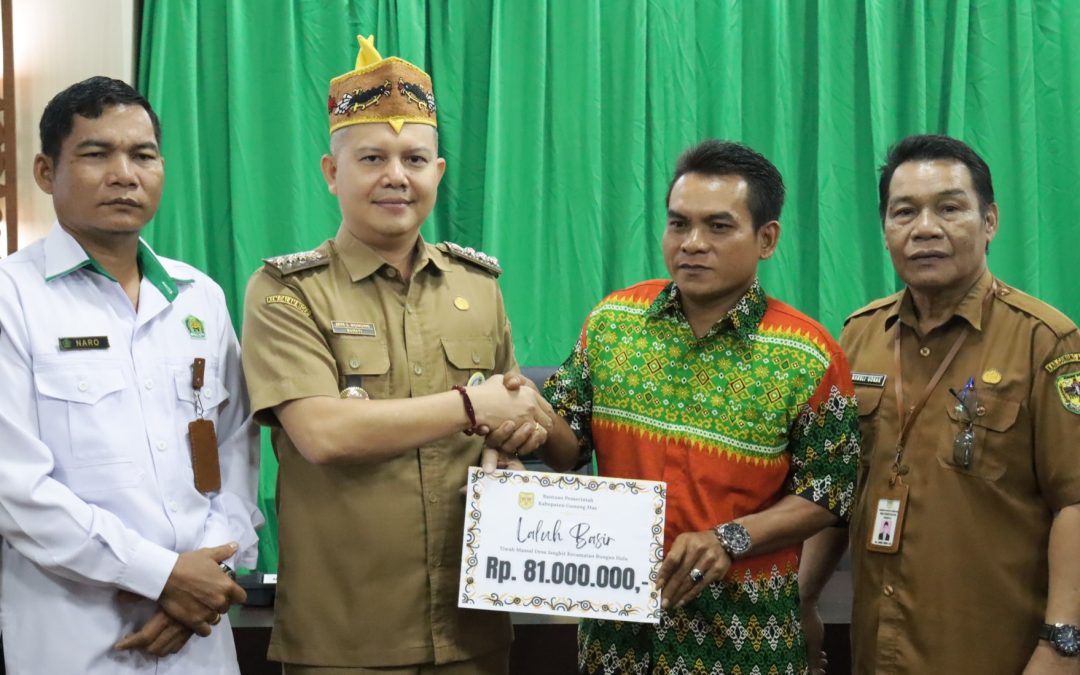 Pemkab Gumas Salurkan Bantuan untuk Pelaksanaan Ritual Tiwah Massal di Desa Jangkit