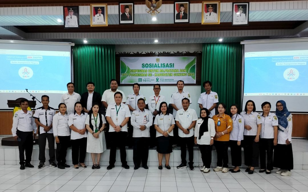 Pemkab Gunung Mas Sosialisasikan SIMPEGNAS bagi Tenaga Kesehatan