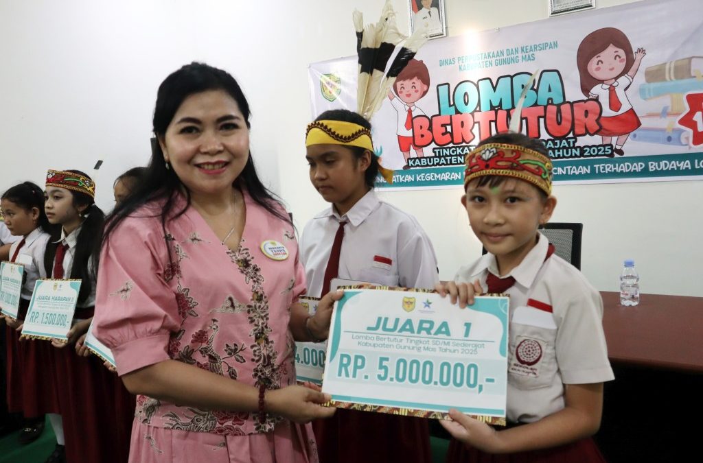 Ashley Cleo Palar Raih Juara I Lomba Bertutur Tingkat SD/MI se-Kabupaten Gunung Mas 2025