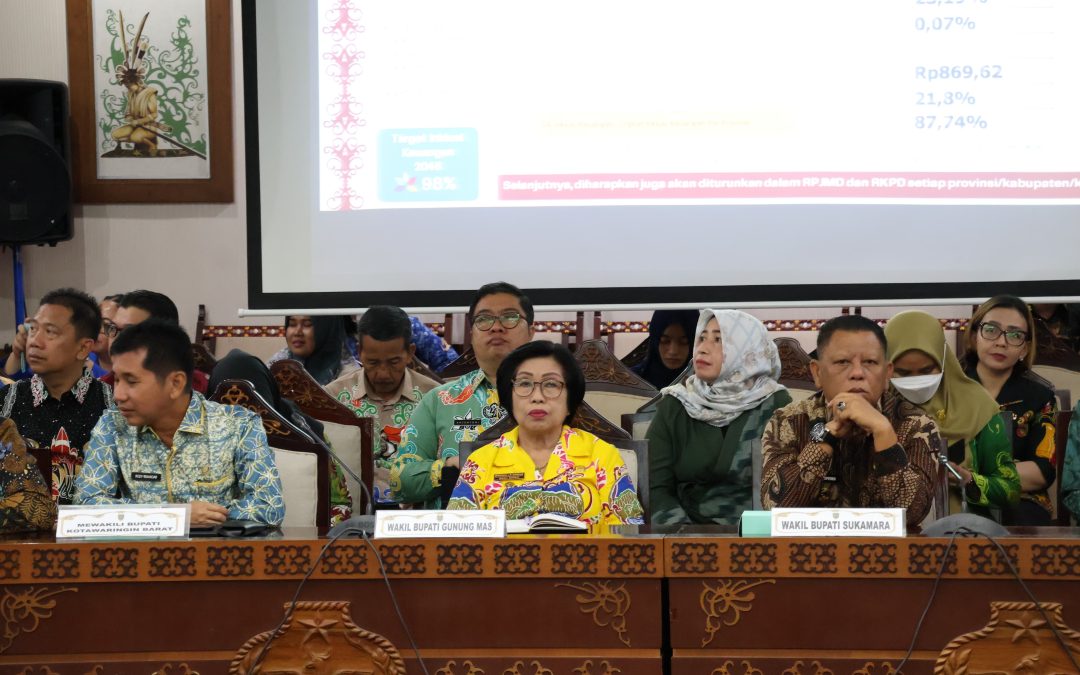 Wakil Bupati Gunung Mas Hadiri Rakor TPAKD Provinsi Kalteng Tahun 2025