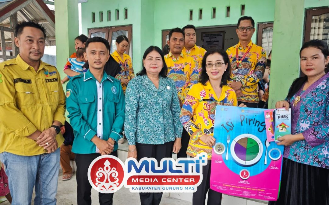 TPPS, TP-PKK dan IBI Gumas Dampingi Pelayanan Posyandu Mandiri di Desa Rangan Tate