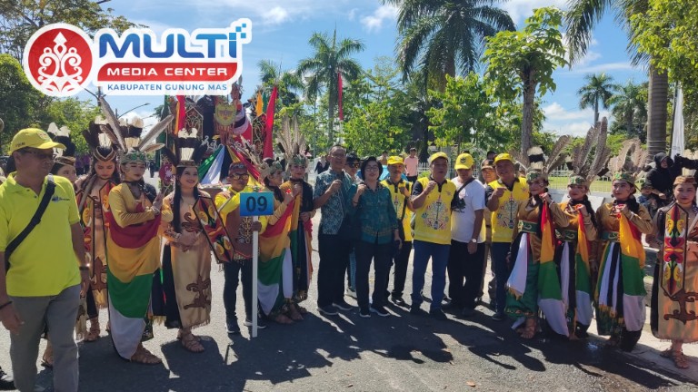 Wakil Bupati Gumas Dukung Penuh Kontingen Gumas pada Karnaval Budaya FBIM 2025 di Palangka Raya