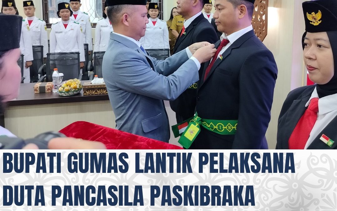 Pelaksana Duta Pancasila Paskibraka Indonesia Kabupaten Gunung Mas, Resmi Dilantik