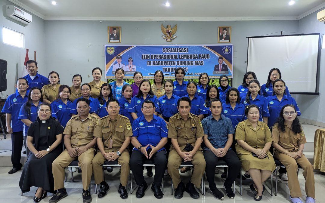Disdikpora Gumas Gelar Sosialisasi Izin Operasional Lembaga PAUD 2025, Dorong Legalitas dan Kualitas Layanan Pendidikan Anak Usia Dini