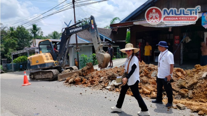 Progres Pekerjaan Pengendalian Air di Jl. Jenderal Sudirman, Bulan Oktober diharapkan Rampung