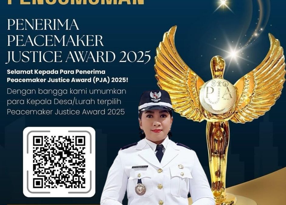 Lurah Tumbang Talaken Gusti Ray Novhanda, Cetak Prestasi Terima Penghargaan Nasional Peacemaker Justice Award