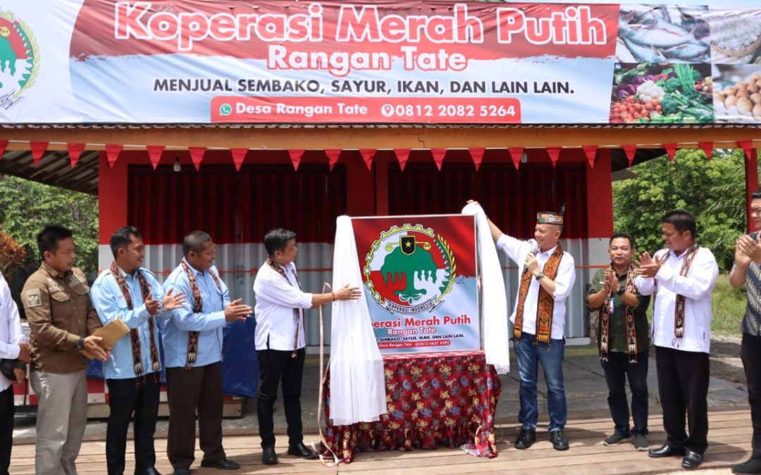 Bupati Gunung Mas Resmikan Koperasi Merah Putih Rangan Tate