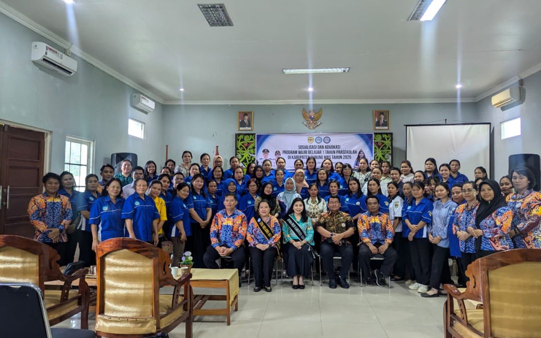 Bunda PAUD Gunung Mas Tekankan Pentingnya Program Wajib Belajar Satu Tahun Pra Sekolah
