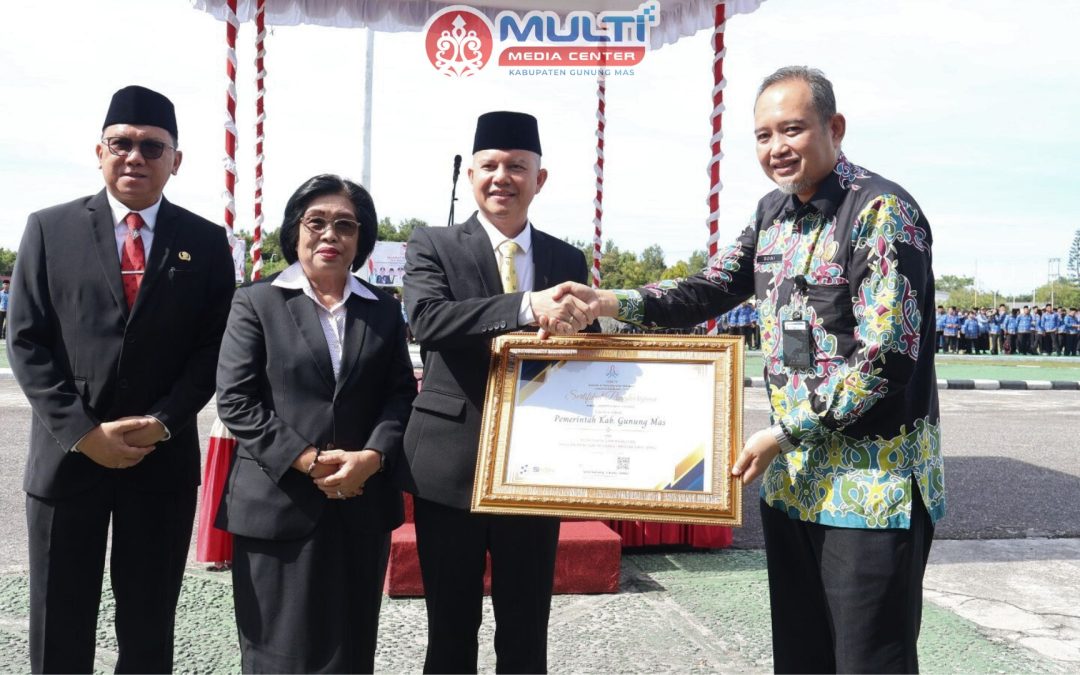 Pemkab Gunung Mas Raih Penghargaan Terbaik II atas Dukungan Percepatan Proses Kenaikan Pangkat ASN