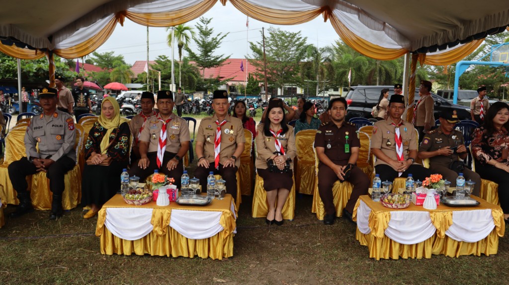 Bupati Gunung Mas Pimpin Upacara Hari Pramuka ke-64, Ajak Anggota Pramuka Aktif Mengabdi untuk Masyarakat