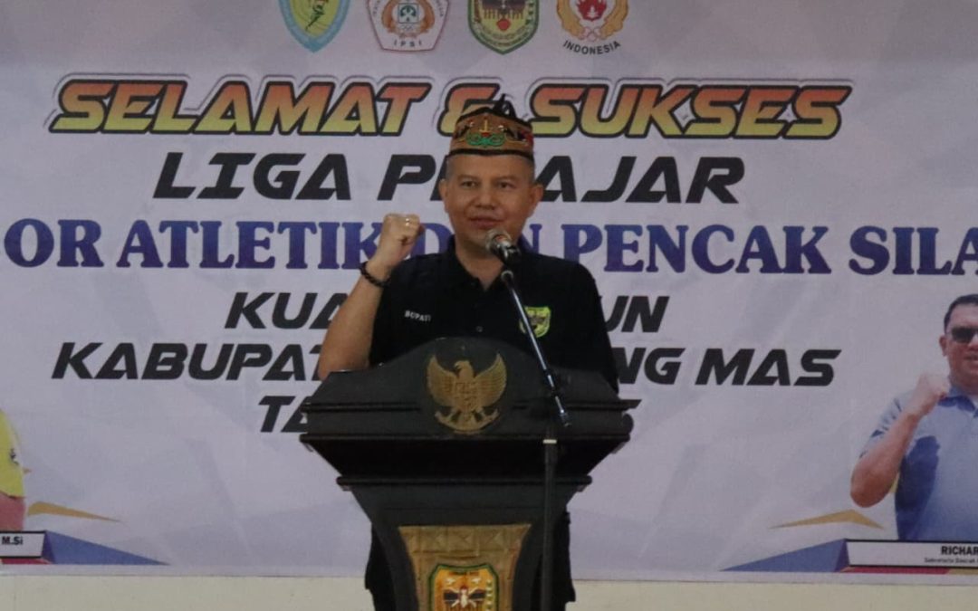 Bupati Gunung Mas Resmi Membuka Liga Pelajar Cabor Atletik Dan Pencak Silat Tahun 2025