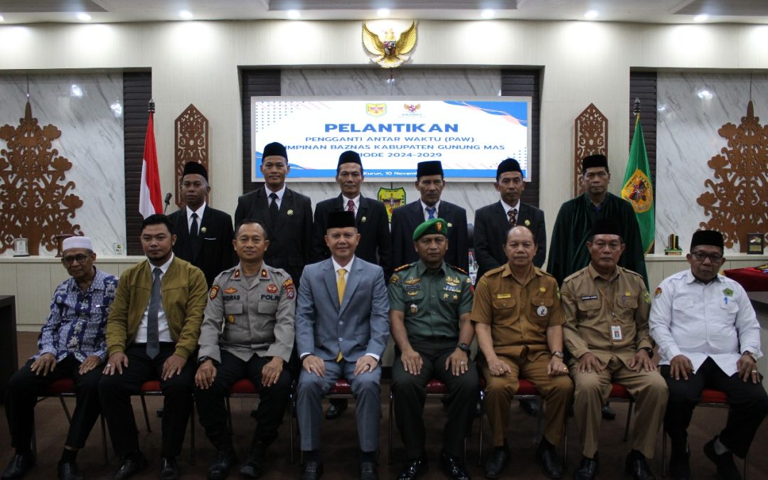Bupati Gumas Lantik Pimpinan Baznas Periode 2024–2029