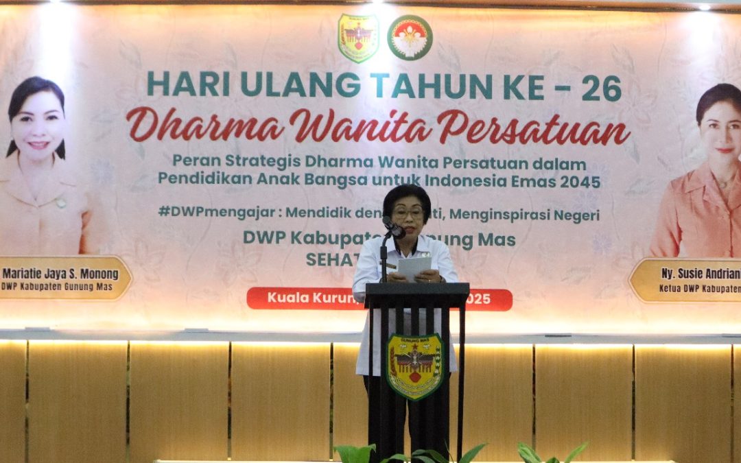 Wakil Bupati Gumas Hadiri HUT DWP ke-26 Tahun di Gumas