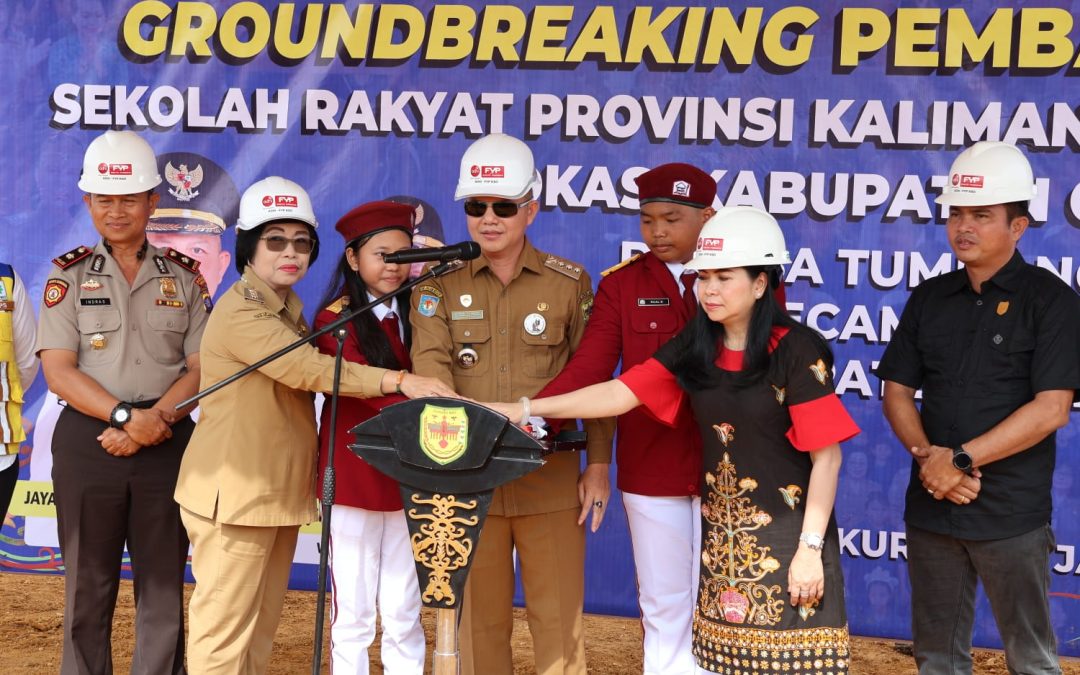 Groundbreaking Sekolah Rakyat Terintegrasi, Bupati Gunung Mas Dukung Program Pendidikan