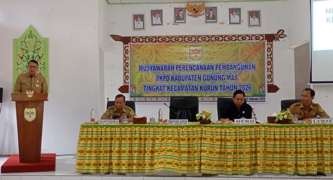 Sekda Gumas Resmi Membuka Kegiatan Musrenbang RKPD Tingkat Kecamatan Kurun Tahun 2026