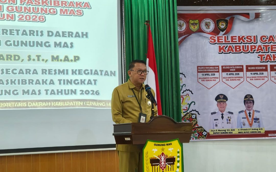 Sekda Gunung Mas Resmi Buka Seleksi Calon Paskibraka Tahun 2026