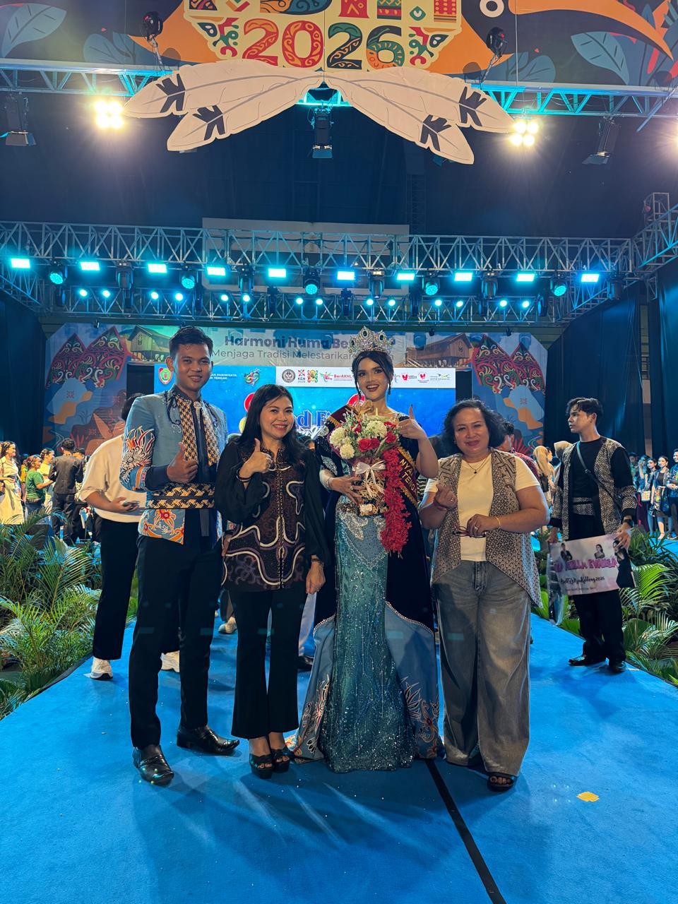 Yunisa Evansa, Wakil Gunung Mas, Dinobatkan Sebagai Nyai Kalimantan Tengah 2026 di FBIM