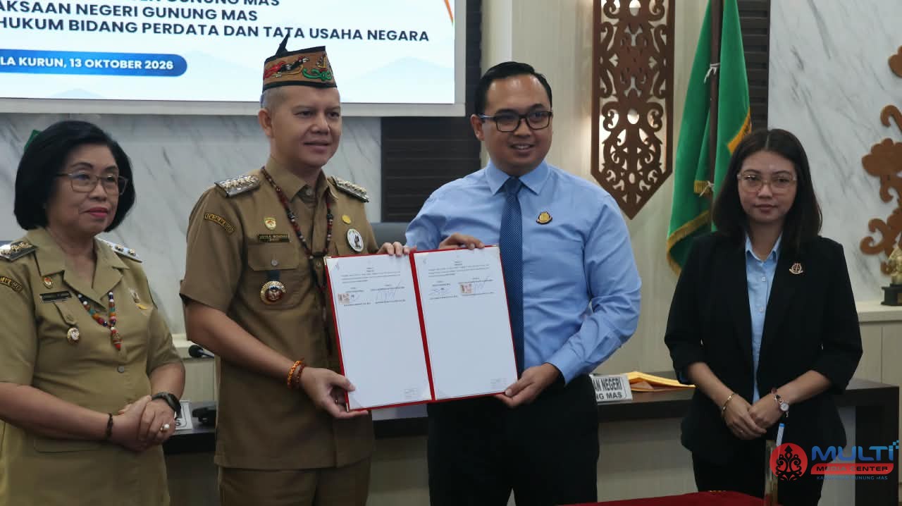 Pemkab Gumas dan Kejari Teken Kerja Sama Penanganan Masalah Hukum Perdata dan Tata Usaha Negara